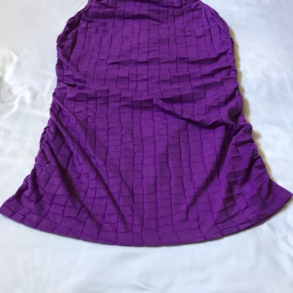 Vintage Calvin Klein side ruched textured dress L - Picture 10 of 10